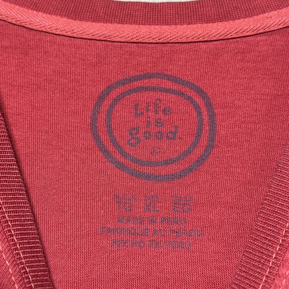 Life Is Good Chill Snowman Red Short Sleeve Men’s Size. XL - Picture 11 of 12